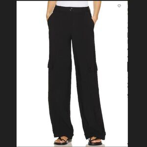 BNWT - SUNDRY DSTLD BLACK CARGO PANTS - 26